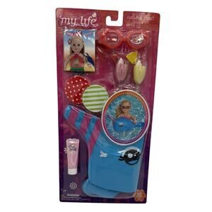 My Life as Narwhal Float Play Set 18" Doll Pool Accessories NIP Beach Goggles